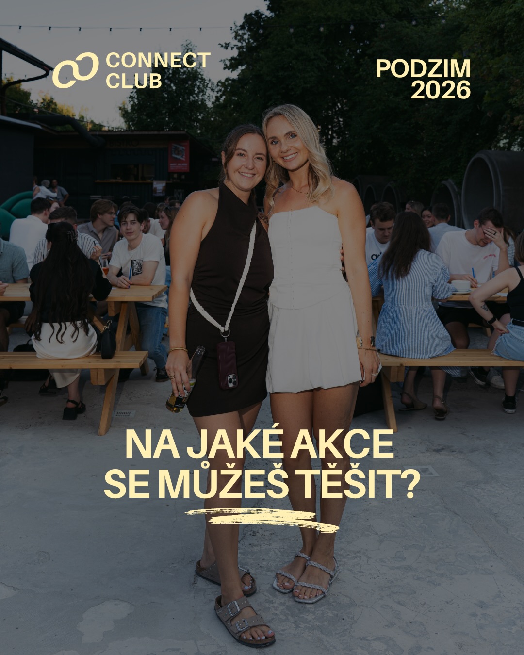 Dvě kamarádky na akci Connect Club